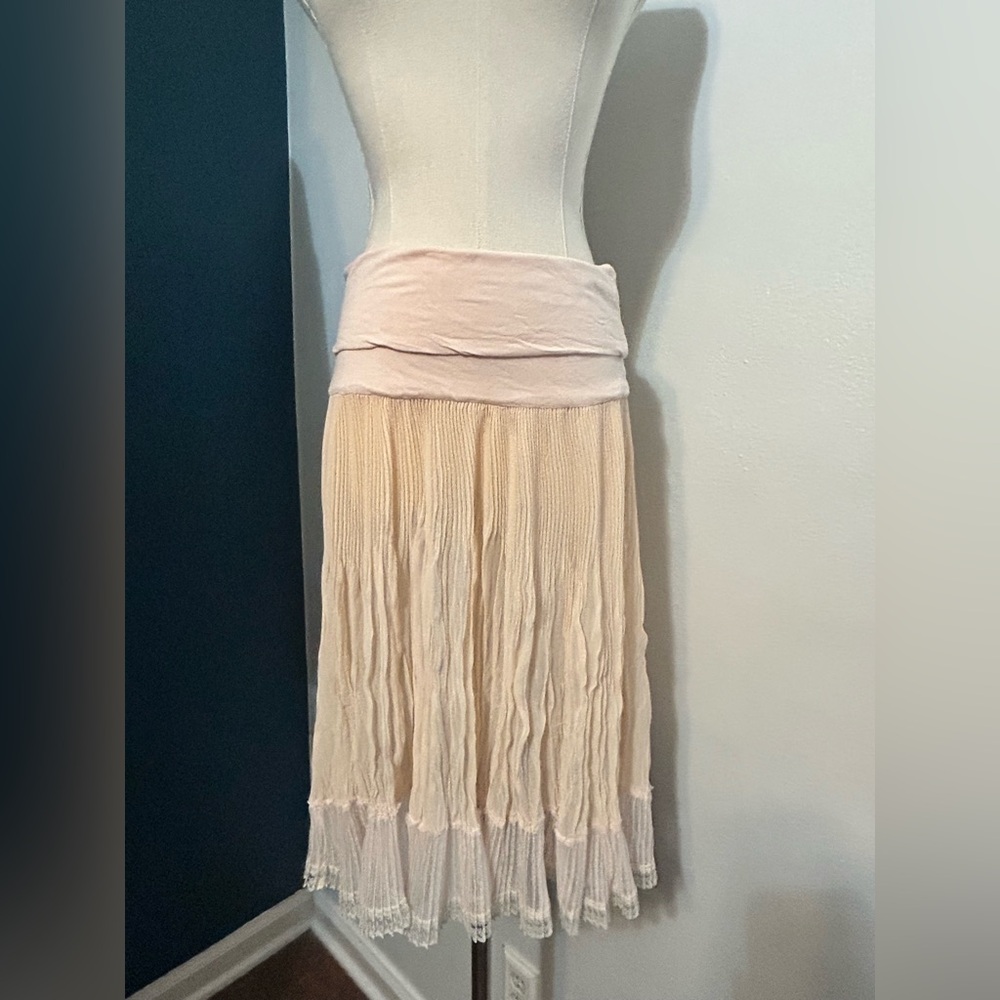 Free People Cream Maxi Skirt